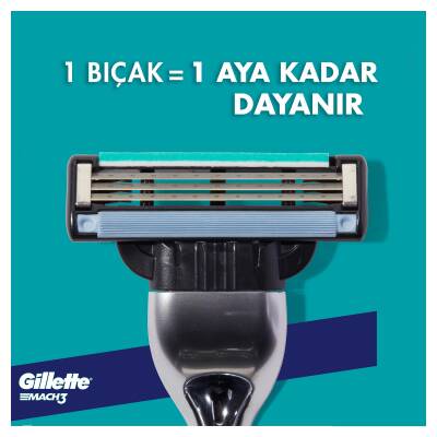 Gillette Mach3 Yedek Tıraş Bıçağı 18 Adet Karton Paket - 4