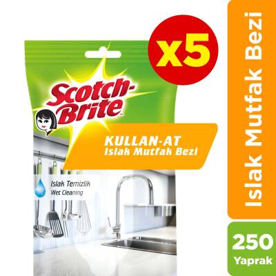 Scotch Brite Kullan At Islak Mutfak Bezi 250 Yaprak - 1