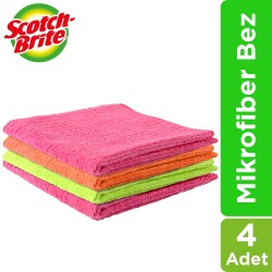 Scotch-Brite® Mikrofiber Temizlik Bezi Açık 4Adet - 1