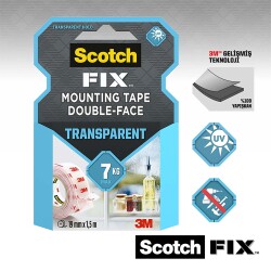 Scotch®   Şeffaf Montaj Bandı 19Mm X 1,5M - 3