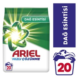 Ariel Dağ Esintisi 3 Kg Hızlı Çözünme Toz Çamaşır Deterjanı - 1