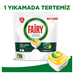 Fairy Hepsi Bir Arada Bulaşık Makinesi Deterjanı Kapsülü/Tableti 50 Yıkama Limon Kokulu - 3