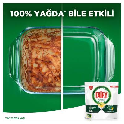 Fairy Hepsi Bir Arada Bulaşık Makinesi Deterjanı Kapsülü/Tableti 50 Yıkama Limon Kokulu - 4