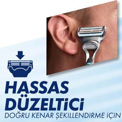 Gillette Skinguard Sensitive 4 Adet Yedek Tıraş Bıçağı - 8