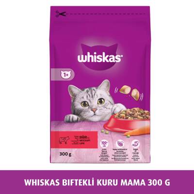 Whiskas Sığır Etli/Havuçlu Kedi Maması 300 Gr - 1