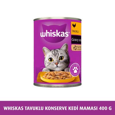 Whiskas Tavuklu Konserve Kedi Maması 400 G - 1