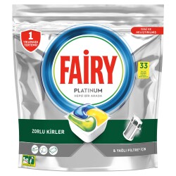 Fairy Platinum Bulaşık Makinesi Deterjanı Kapsülü 33 Yıkama Limon Kokulu - 2