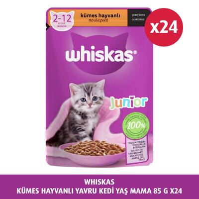 Whiskas Yavru Kümes Hayvanlı 85 Gr 24X - 8